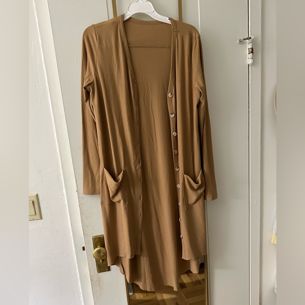 Brown Duster Cardigan